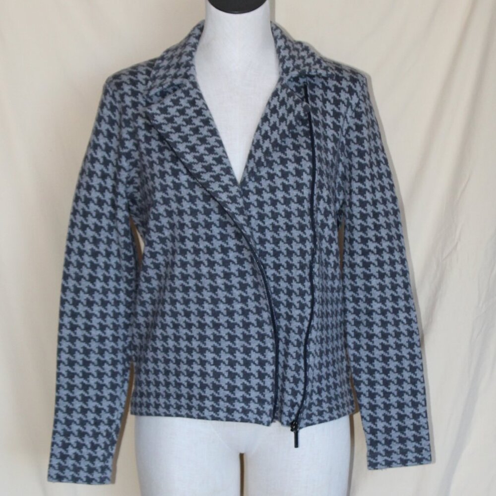 Chaps Houndstooth Motorcycle Jacket - image 4